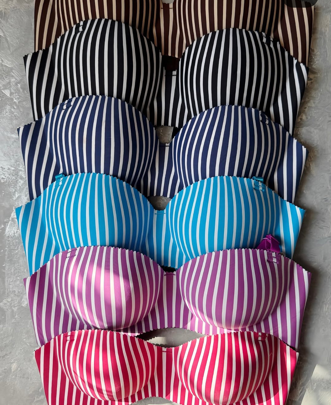 Vibrant Padded Lingerie Set -(Pack of 3) Mixed Prints & Colorful