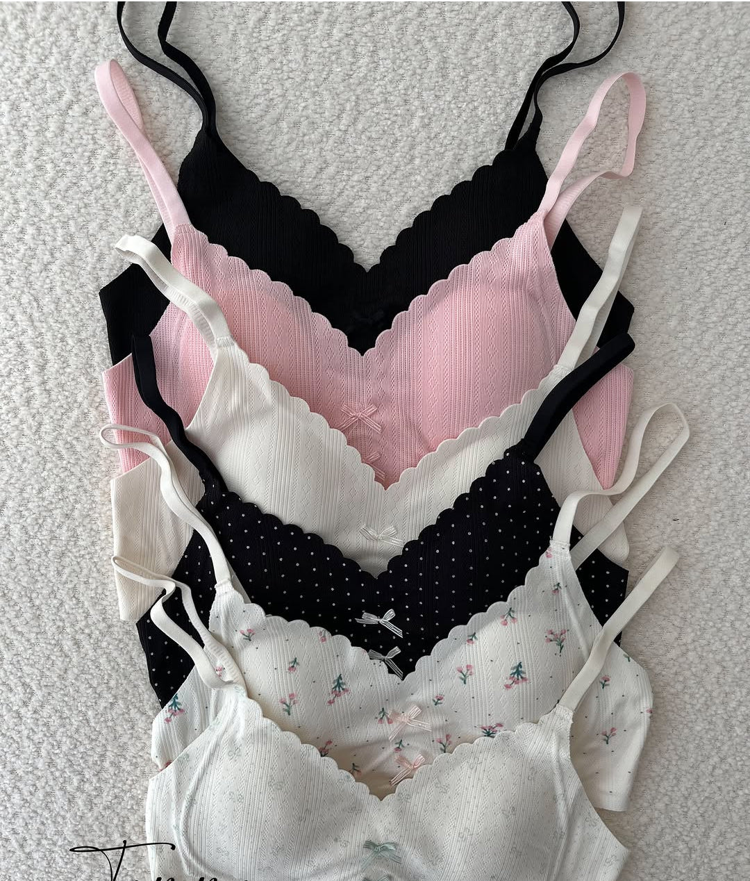 Pack of 3  Summer French Floral bra