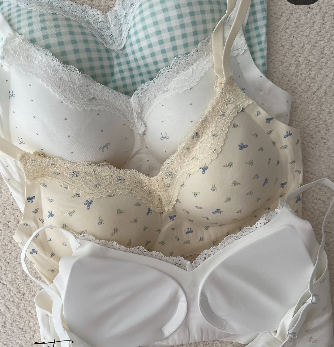 Pack of 3  Summer French Floral bra