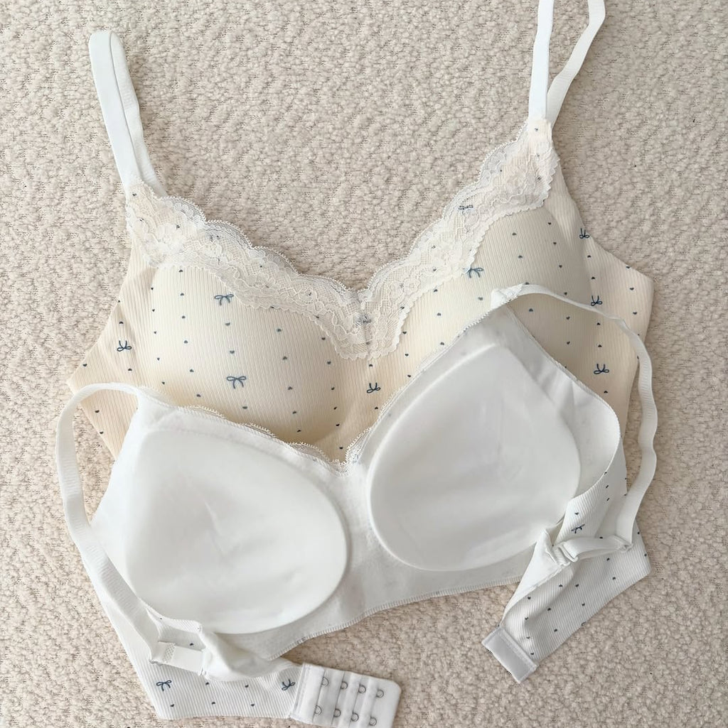 Pack of 3  Summer French Floral bra