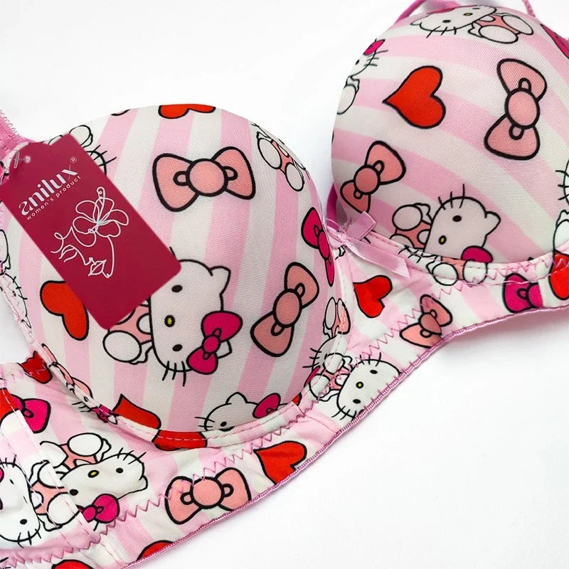 (Pack of 3) Hello Kitty Daily-wear Push-up Bra