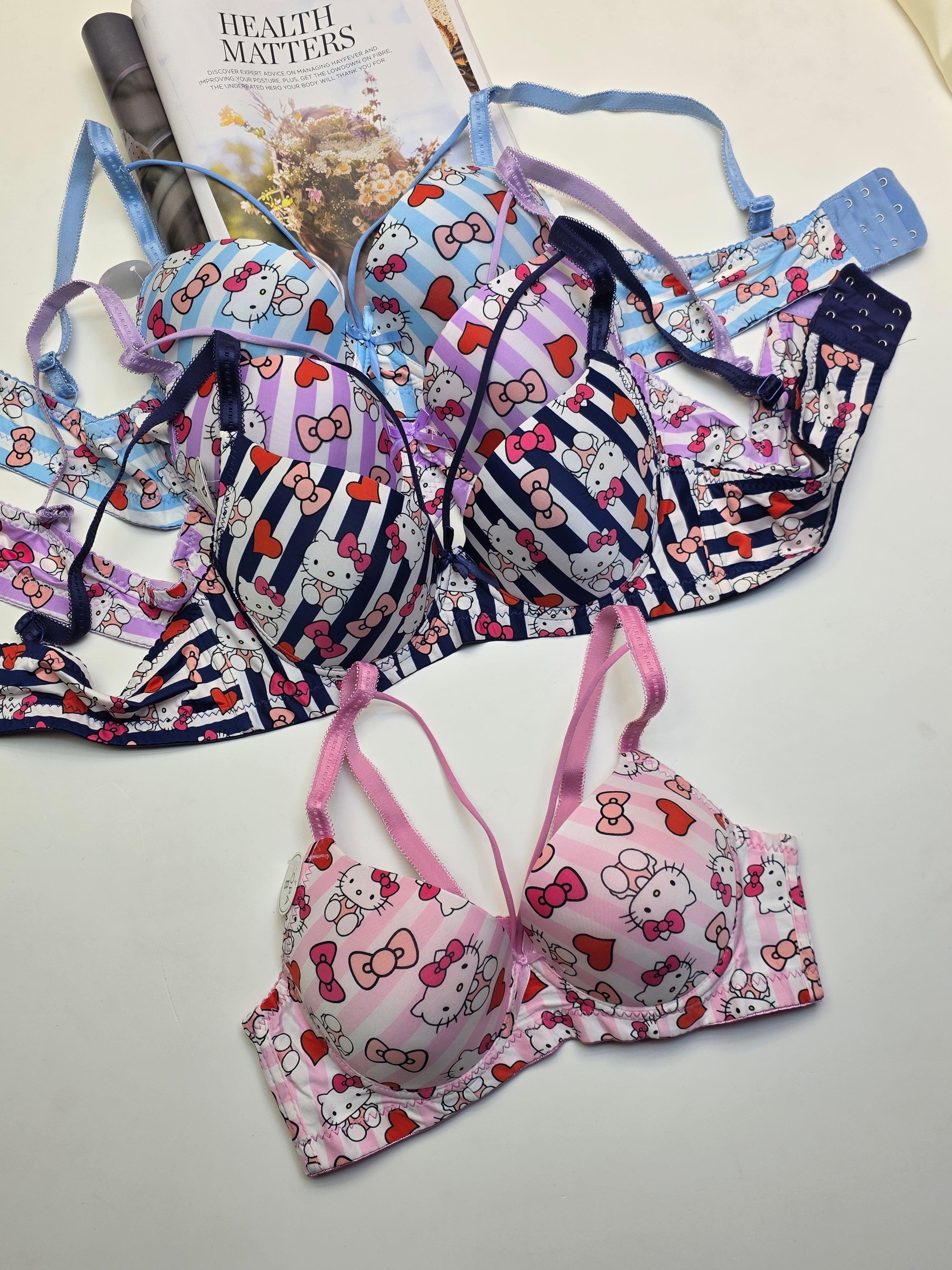 (Pack of 3) Hello Kitty Daily-wear Push-up Bra